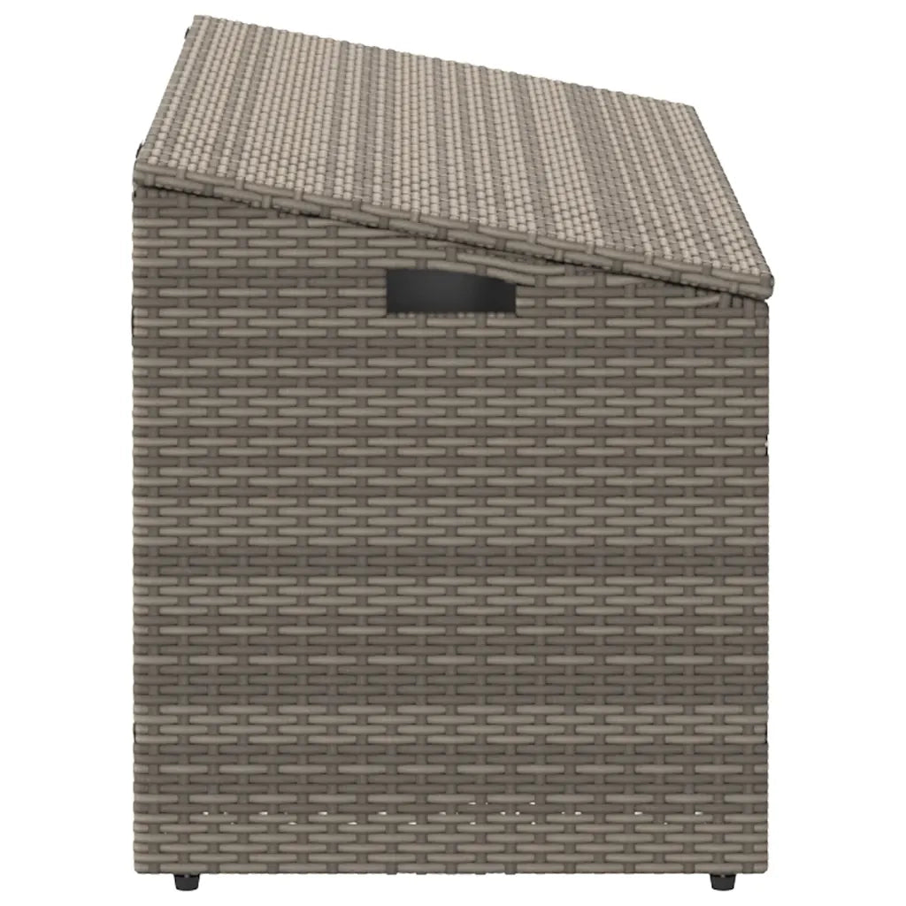 Baule da giardino grigio 110x50x58 cm in polyrattan CFW2924945