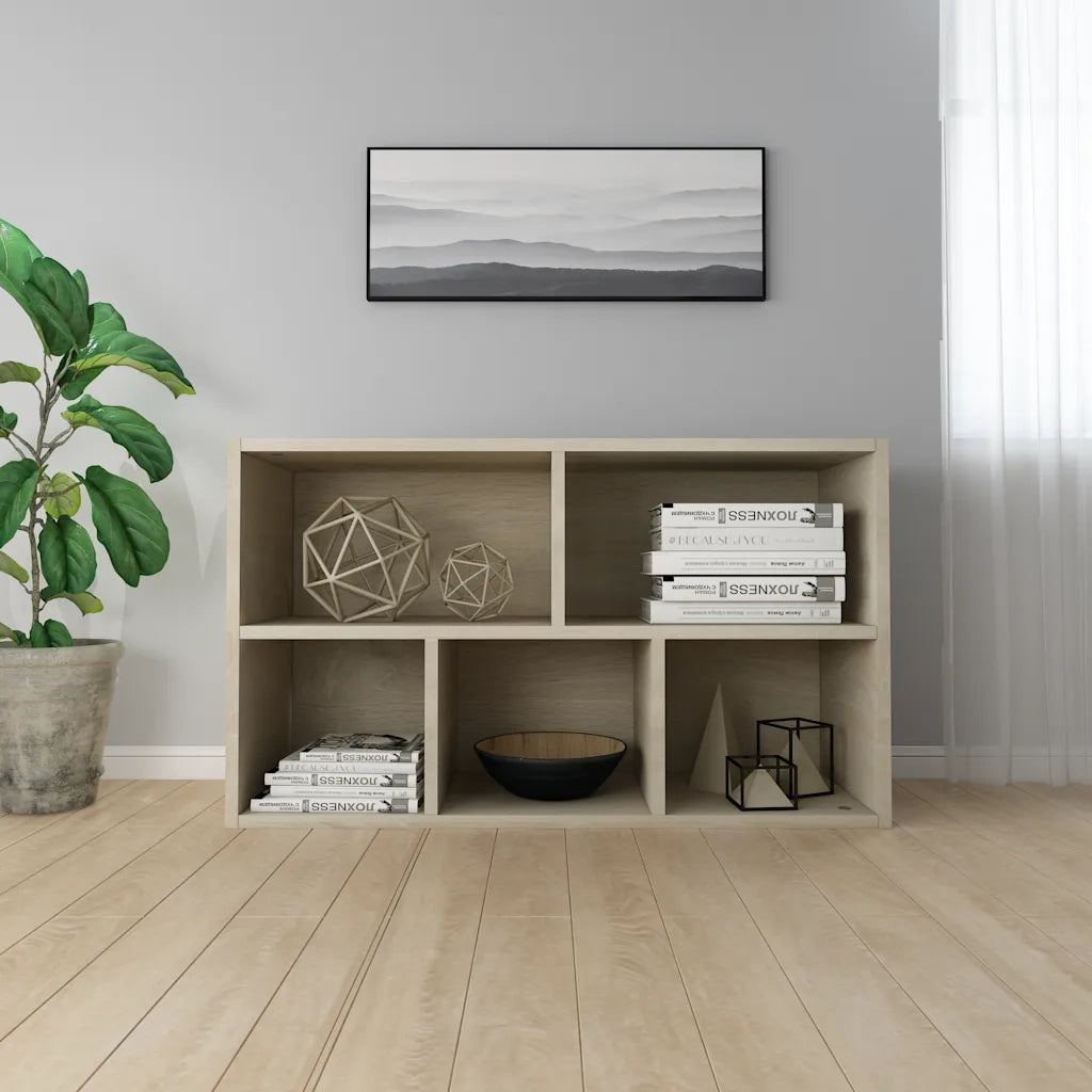 Libreria/Credenza Rovere Sonoma 50x25x80 cm Legno Multistrato 800165