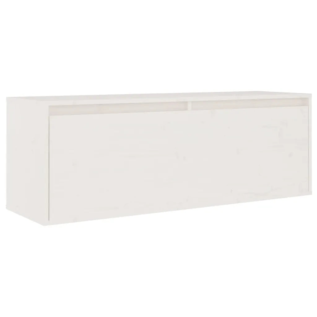 Mobili Porta TV 5 pz Bianchi in Legno Massello di Pino 3100215