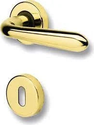 Maniglia master oro con rosetta d.5