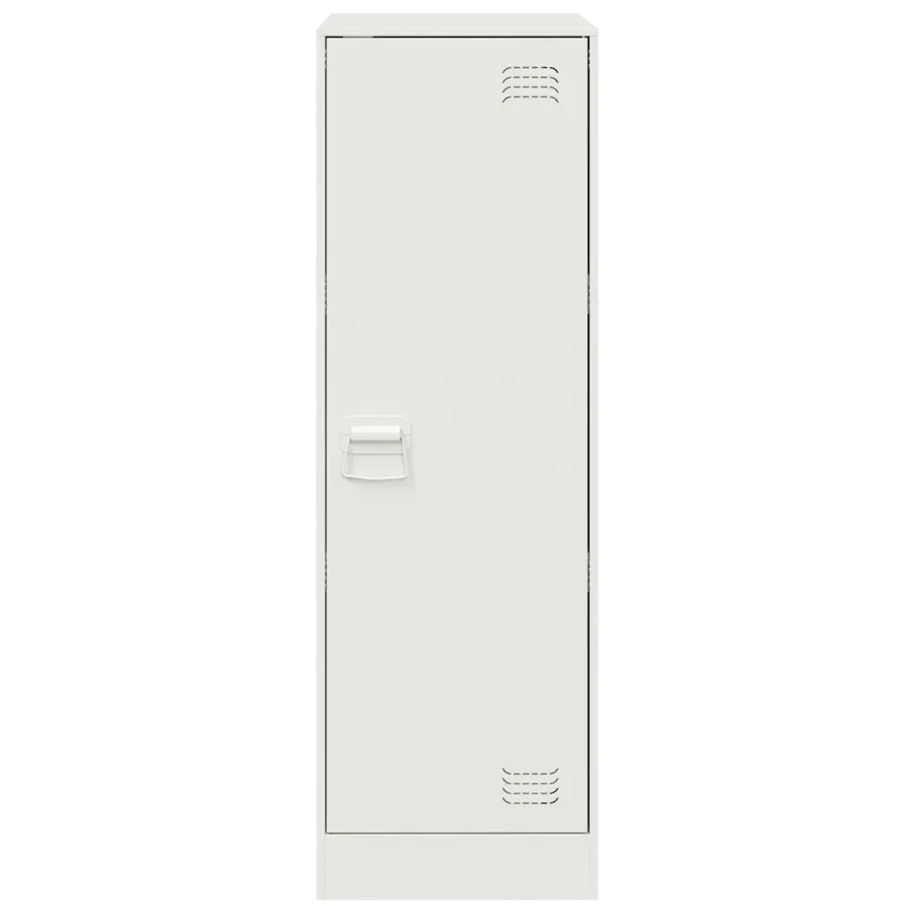 Credenza Bianca 34,5x39x107 cm in Acciaio