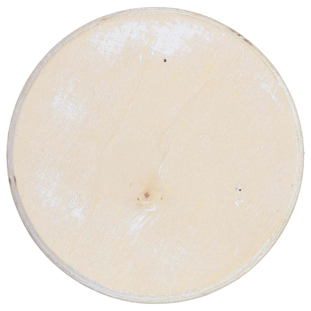 Portavaso in legno bianco 15x15x7h cm