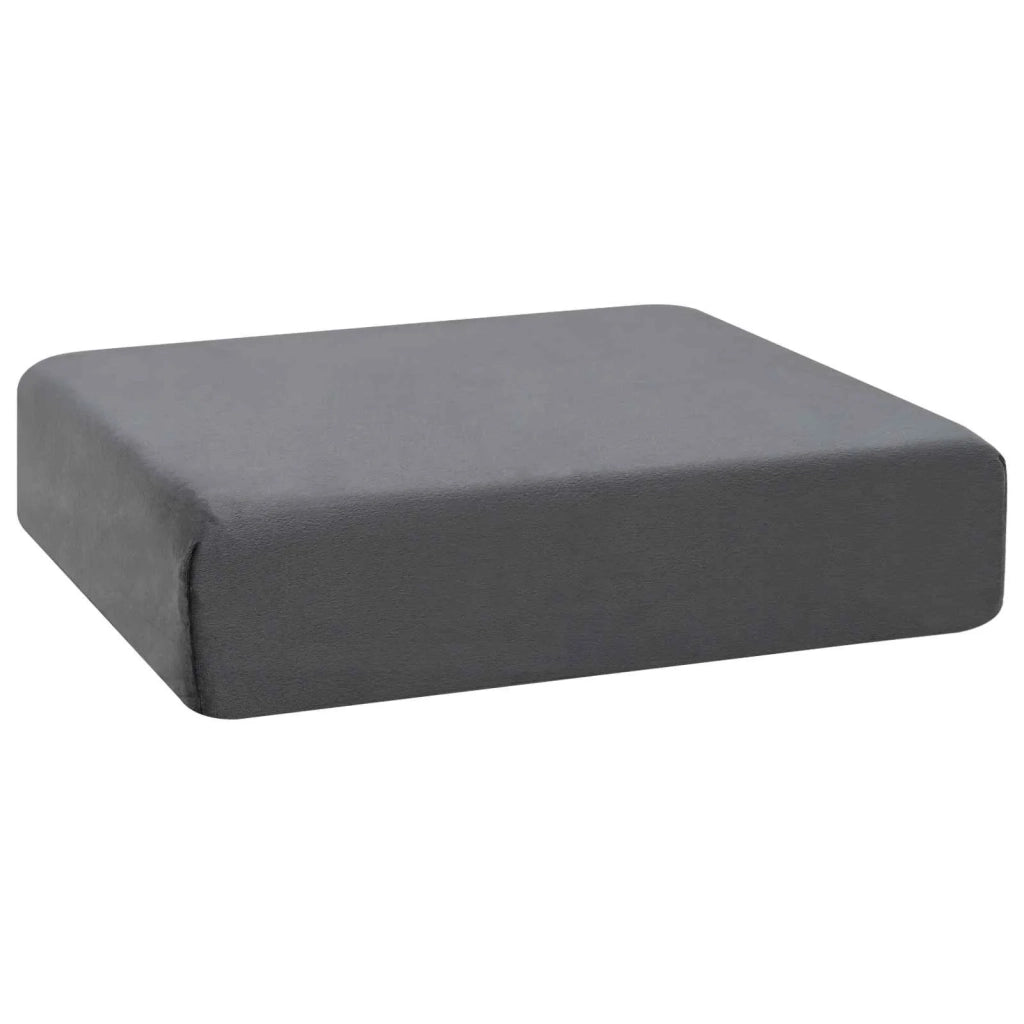 Cuscino per la seduta Grigio 40 x 40 x 10 cm Schiuma PU 42020200