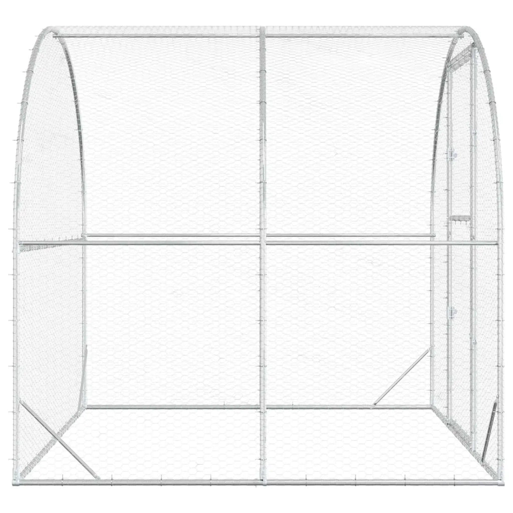 Pollaio Argento 200 x 200 x 200 cm Acciaio zincato 42042527