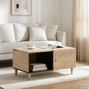 Tavolino da Salotto 80x50x40 cm Legno Massello di Mango 358252