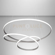 DIVA S/G - LAMPADARIO A SOSPENSIONE COLORE TITANIO A LED 3000K 2350LM 47W DIMMERABILE D.65CM
