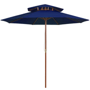 Ombrellone doppio da esterno con palo in legno 270 cm blu 02_0008441