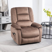 Poltrona relax elettrica con alzata assistita, massaggio e funzione riscaldante, marrone