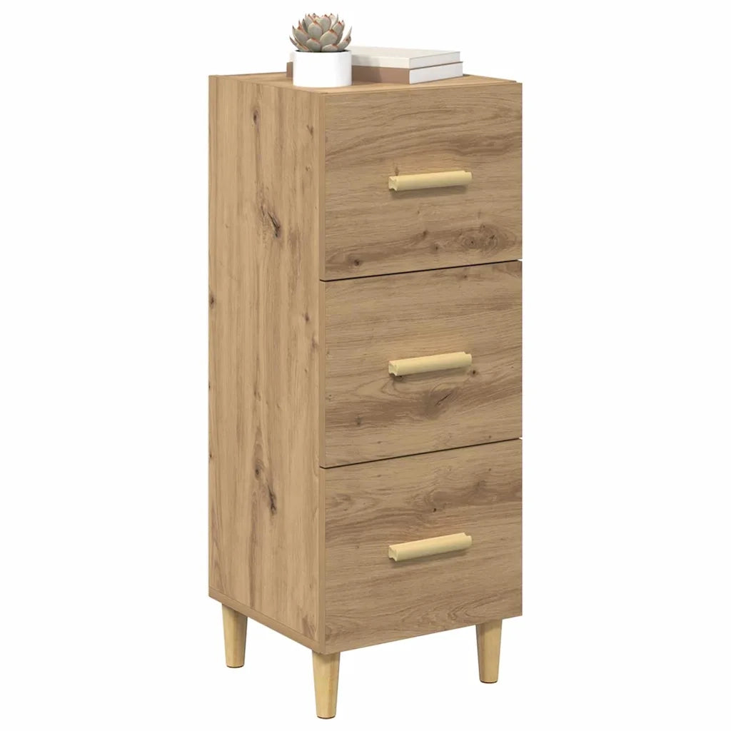 Credenza-Buffet-Armadio da cucina rovere artigianale 34.5 x 34 x 90 cm Legno multistrato