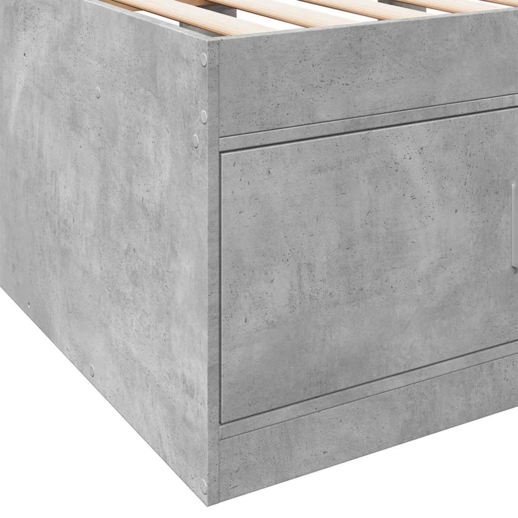 Telaio del letto con storage Grigio Cemento 80 x 200 cm 3429498