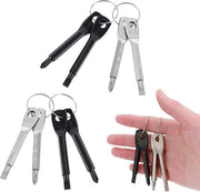 Set di 8 chiavi inglese a catena, set di chiavi inglese per zoccoli con anello di chiave, kit di attrezzi per esterni, set di chiavi inglese mini per viaggi, set di riparazione con anello di chiave, kit di elettroutensili per fai da te.