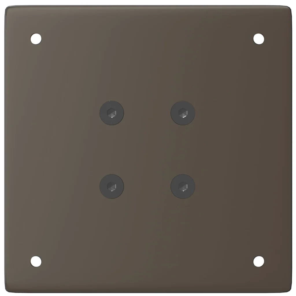 Gambe per Tavolino da Caff¨¨ 4 pz | Piede del tavolo in Acciaio Naturale 42-44 cm Acciaio