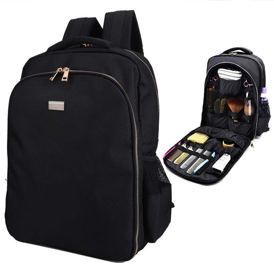 Borsa da barbiere multifunzionale - Organizzatore di cosmetici - Borsa a tracolla - Borsa per trucco - Borsa per viaggi all'aperto - Tessuto Oxford di alta qualità
