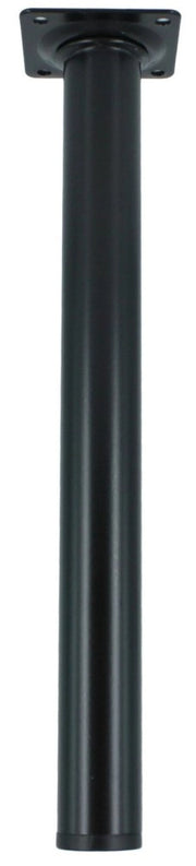 4pz piedino acciaio diametro 30 h cm.10 colore nero cod:ferx.24466