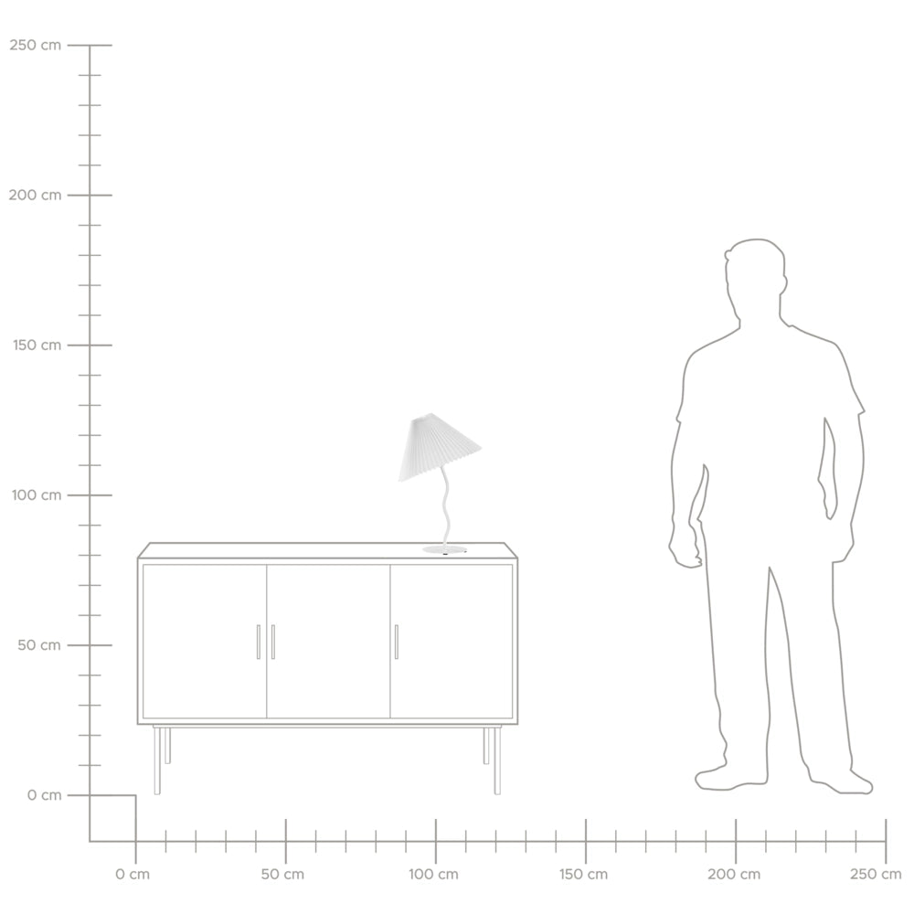 Lampada da tavolo moderna con base in metallo e paralume sintetico plissettato bianco camera da letto comodino