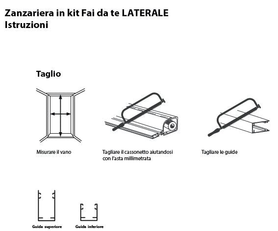 Zanzariere a rullo con cassonetto da 32mm apertura laterale 150x250 bronzo