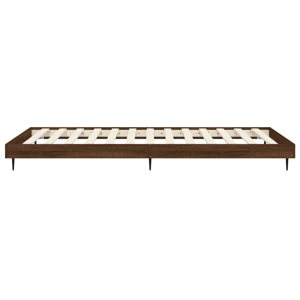 Giroletto senza Materasso Rovere Marrone 90x200cm in Truciolato 832276