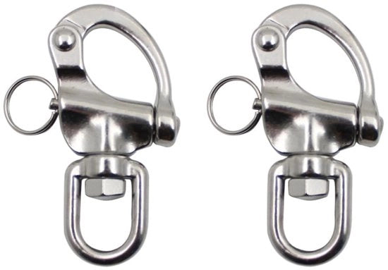 Snap Sluitingen 2 Stuks RVS Anti-corrosie Quick Release Roterende Beugel per Attività Outdoor con Haak