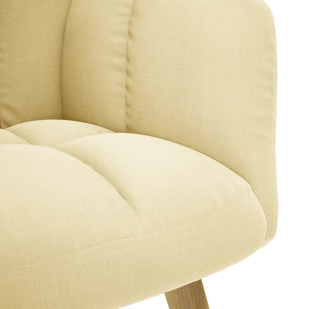 vidaXL Sedia Relax Crema in Tessuto