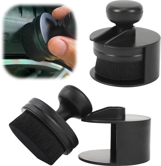 2 set di spazzole per cura delle gomme, spazzola per lucidare le gomme, spazzola per pulizia interiore dell'auto, spazzola morbida con setole, spazzola per auto per gomme, sterzo, sedili e griglie di ventilazione