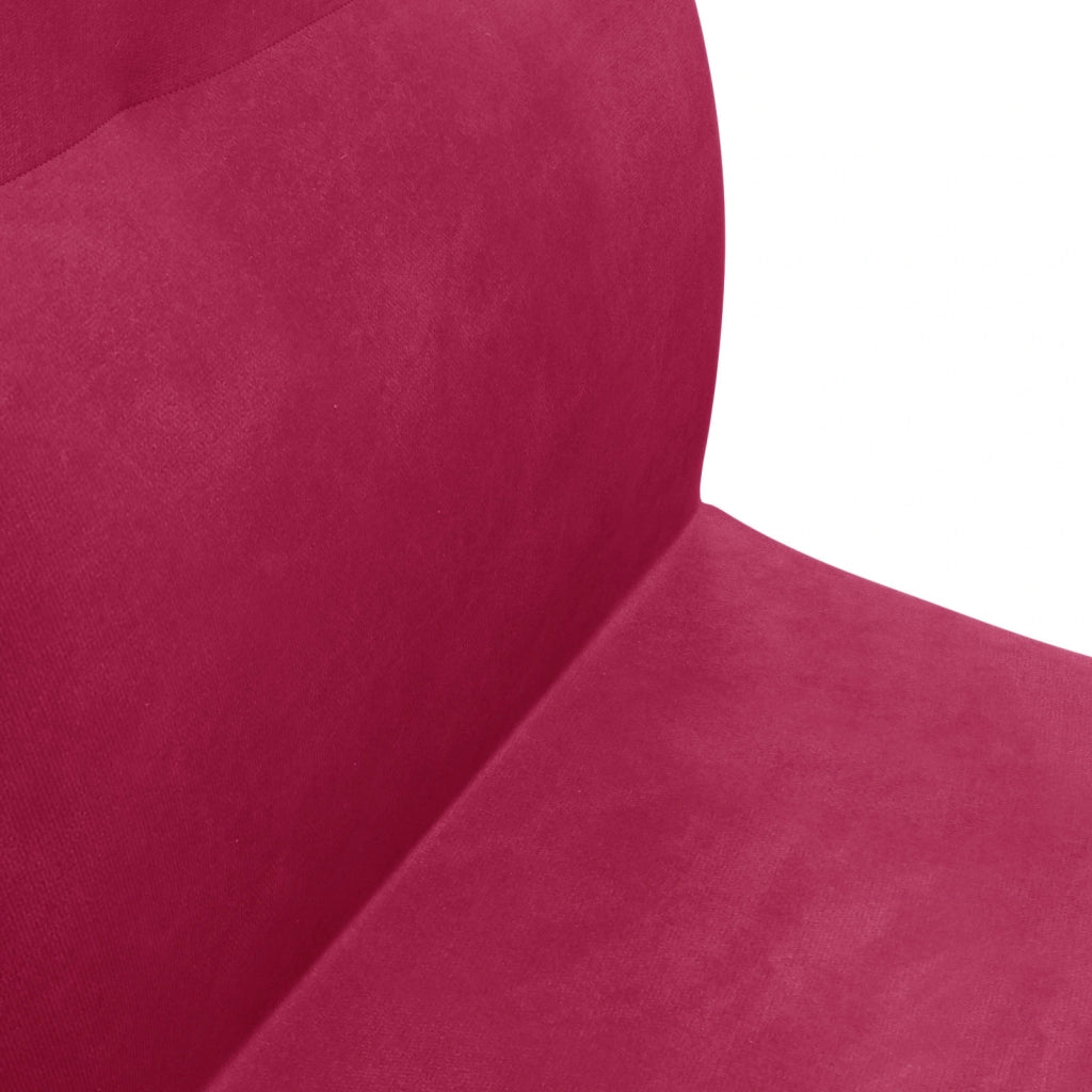 Sedia da Pavimento Rosso Vino 46 x 50 x 61 cm Velluto 42028178