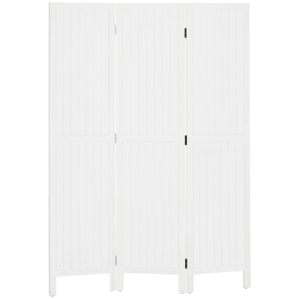 Paravento in legno a 3 ante pieghevole ¨C zephmum ¨C bianco 120x170 cm