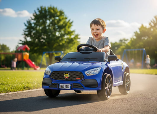 Macchina Elettrica per Bambini Deluxe 12V 4,5Ah Blu