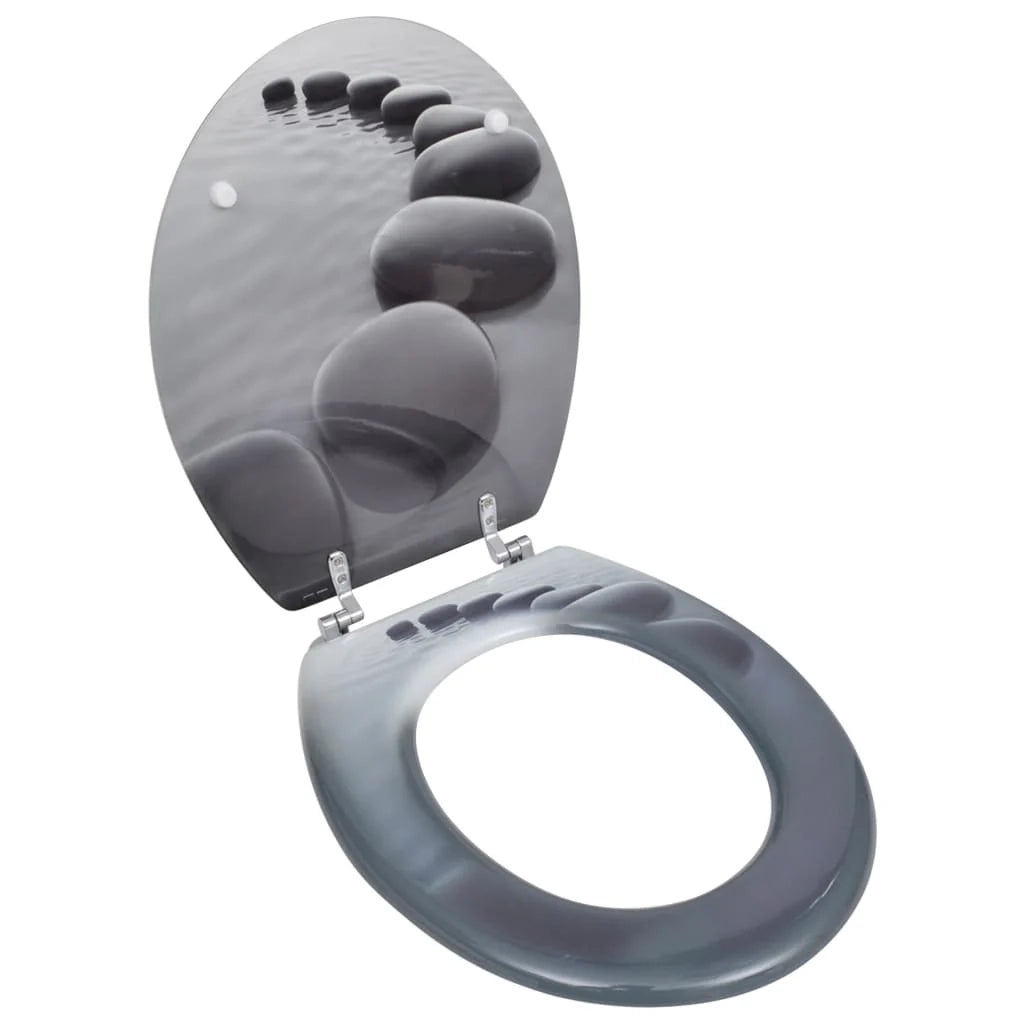 Sedile WC con coperchio MDF motivo pietra 02_0002881
