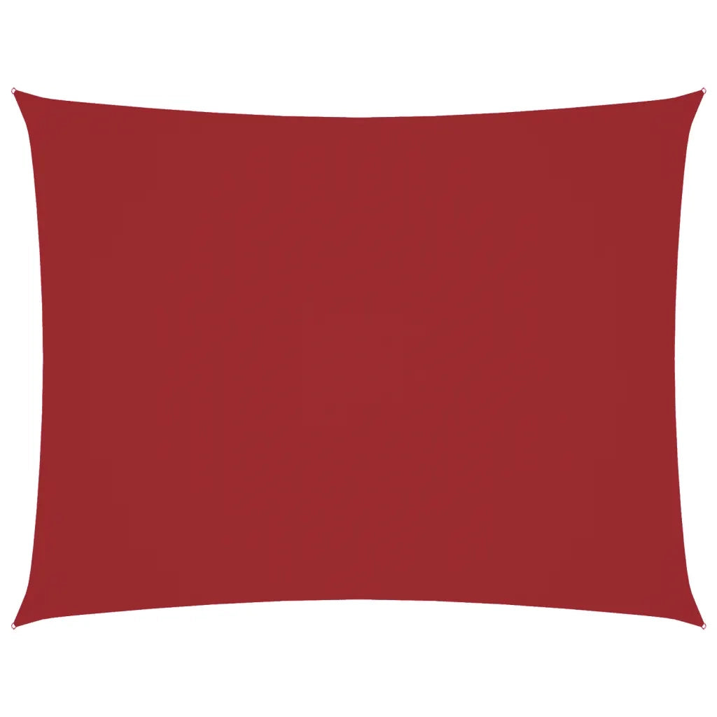 Parasole a Vela Oxford Rettangolare 5x6 m Rosso