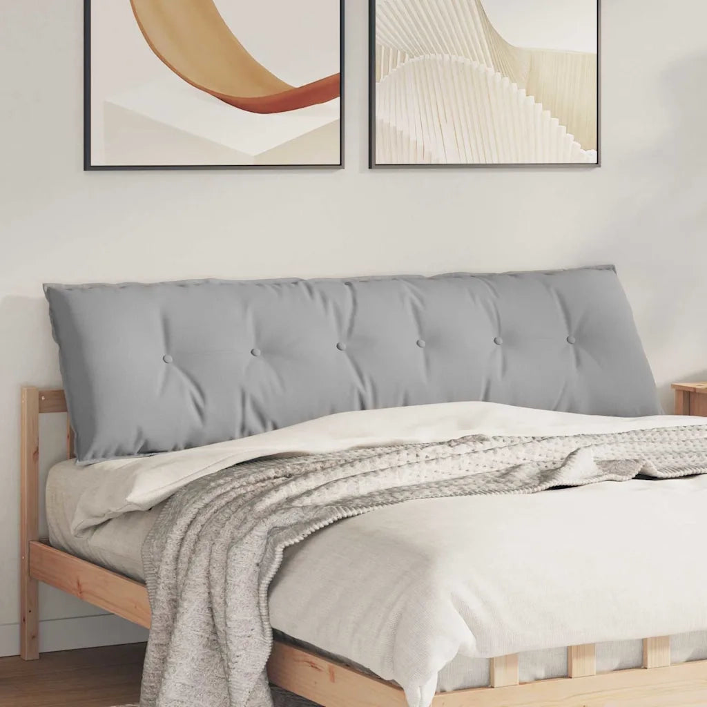 Cuscino per Schiena | Cuscino dorsale Grigio Nuvola 180 x 19 x 50 cm Tessuto
