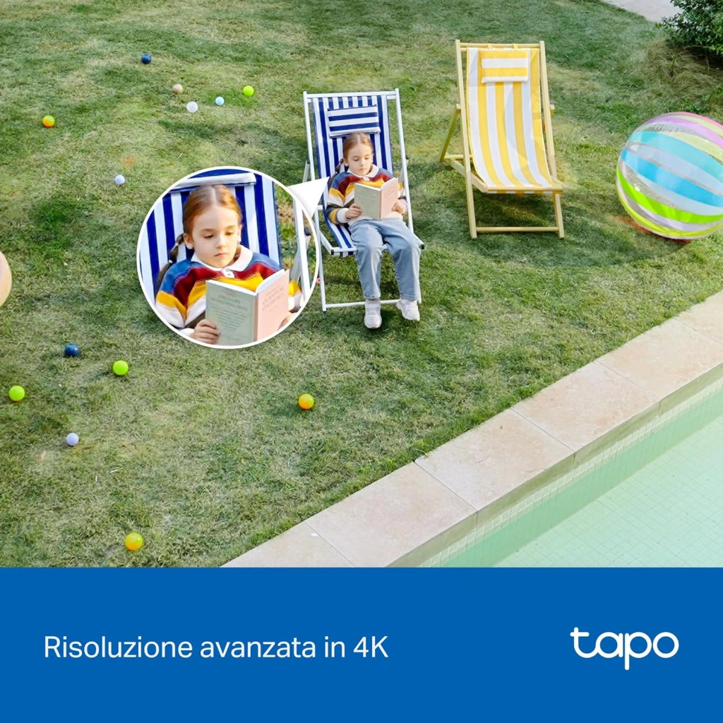 C560WS 4K 8MP Telecamera Wi-Fi Esterno Pan/Tilt, Smart AI, 360° Visuale, Visione Notturna a Colori Starlight, IP66, Allarme Sonoro e Luminoso, Wi-Fi 6 e Ethernet, Supporta MicroSD fino a 512 GB
