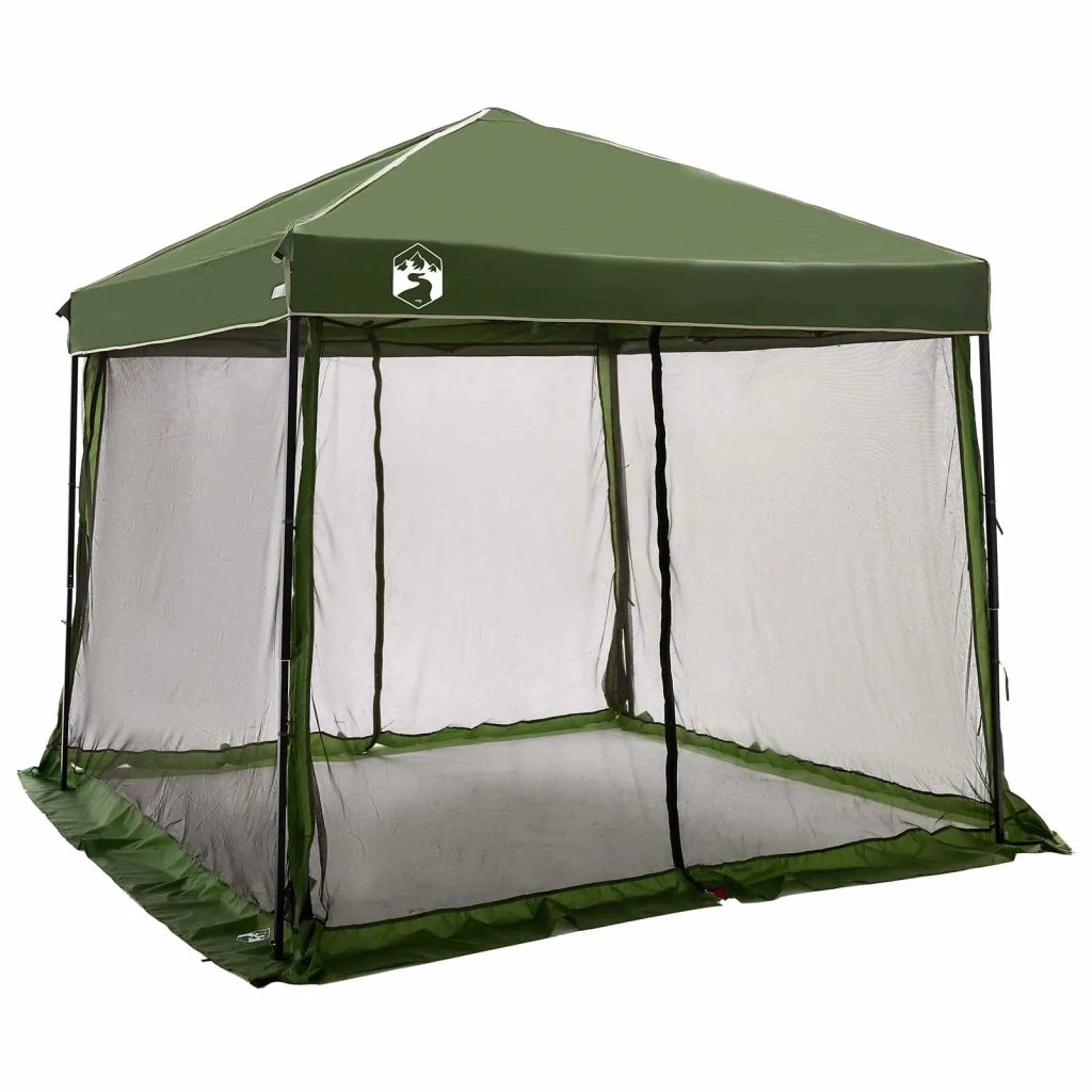 Set di Tende da Campeggio 2 pcs Verde Taffeta e Tessuto