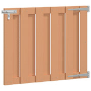 Cancello da giardino 100 x 80 cm WPC e Alluminio Marrone