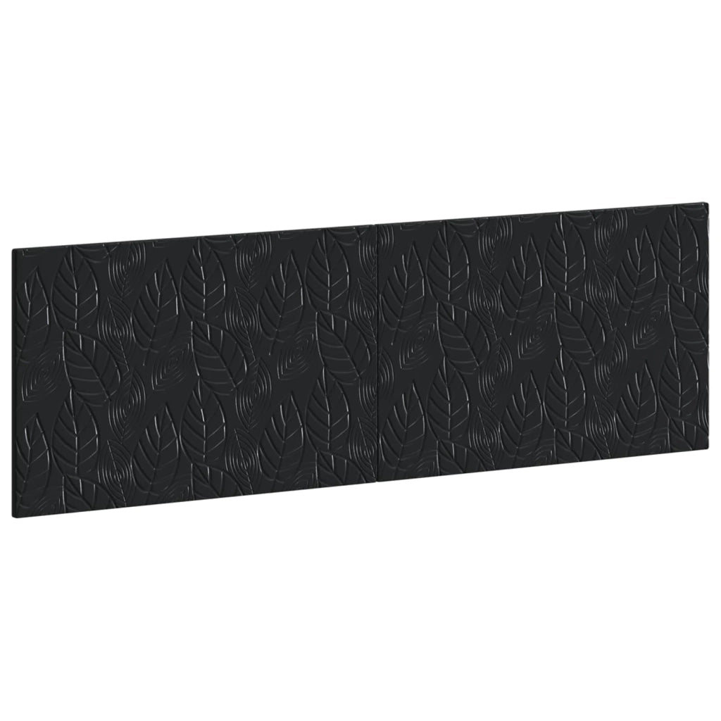 Testiera da Muro DELFT Nero Legno ingegnerizzato 897166