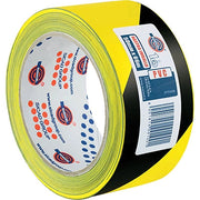 NASTRO SEGNALETICO ADESIVO 350 GN EUROCEL - PVC GIALLO/NERO MM 50 ML 66- 2 pezzi