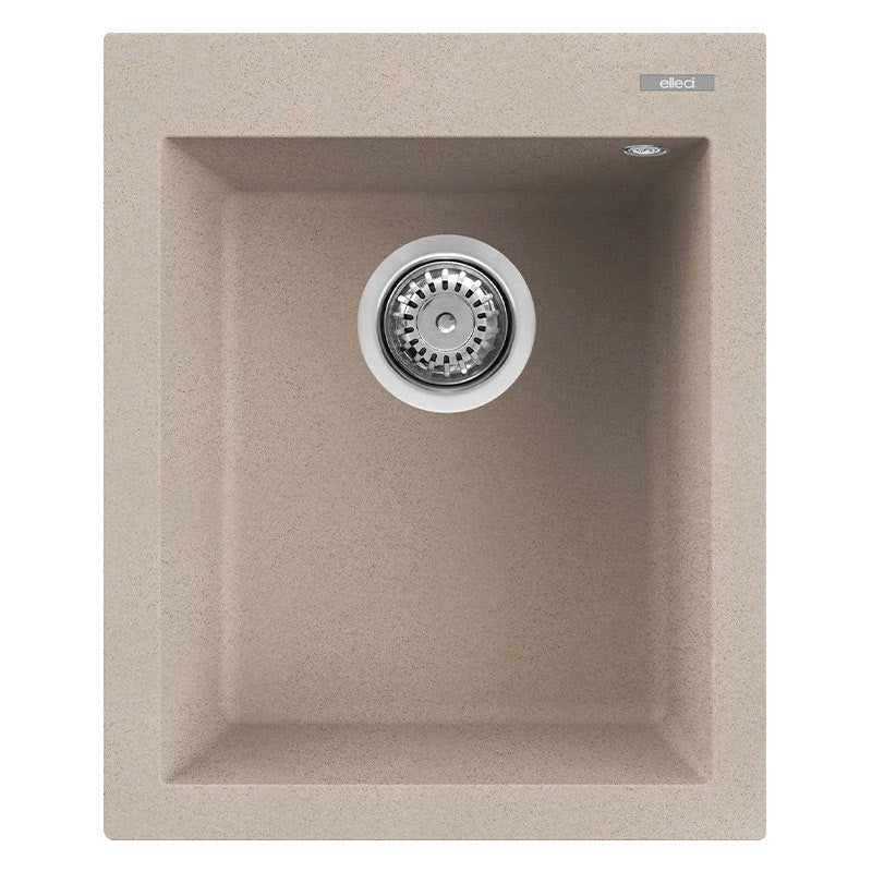 Lavello Elleci Incasso 1 vasca 41x50 Quadra 100 Granitek Avena LGQ10051