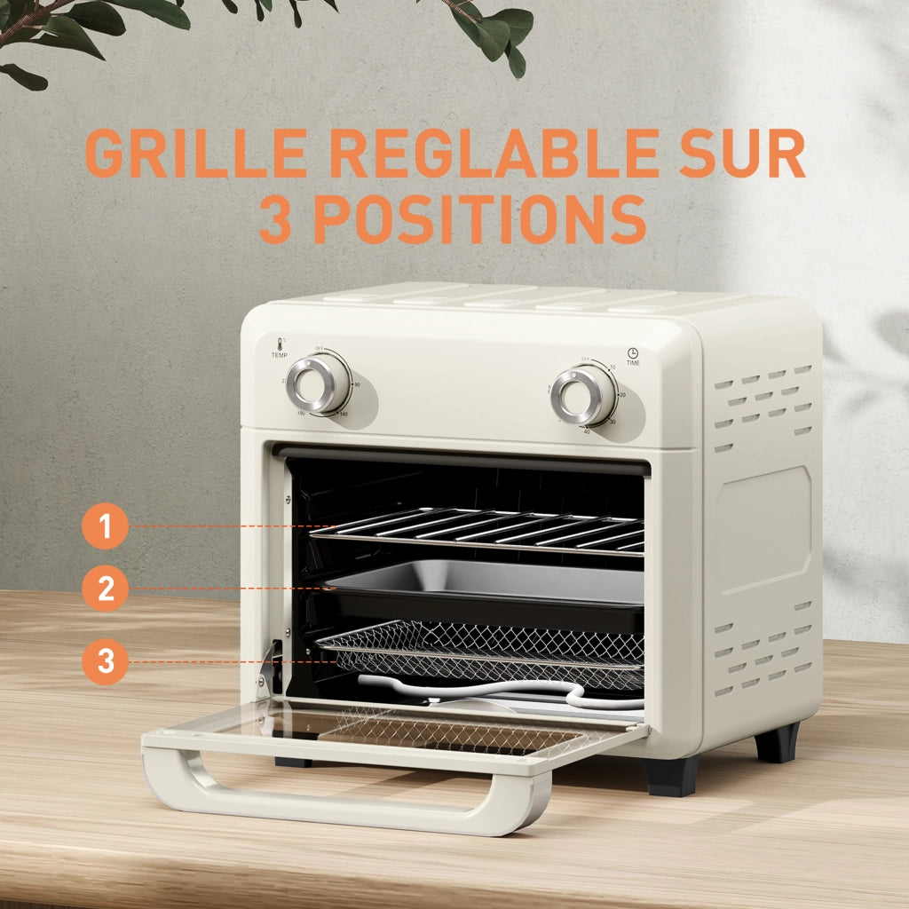 Friggitrice ad aria 10L ¨C Xylo ¨C 1000W, 80-230¡ãC, timer, 32x27,2x29,8cm