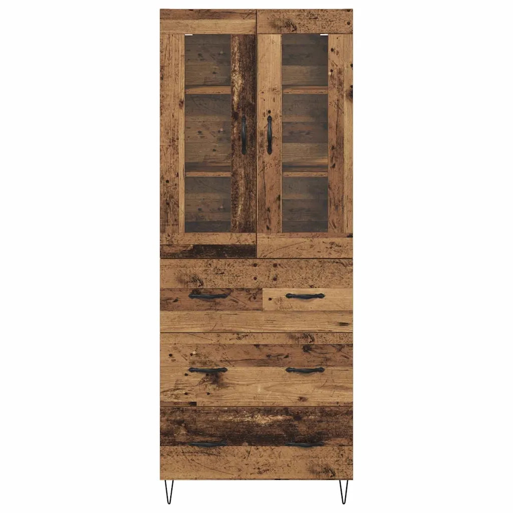 Credenza | Madia | Buffet da pranzo | Armadio da pranzo Legno vecchio 69,5 x 34 x 90 cm Legno multistrato