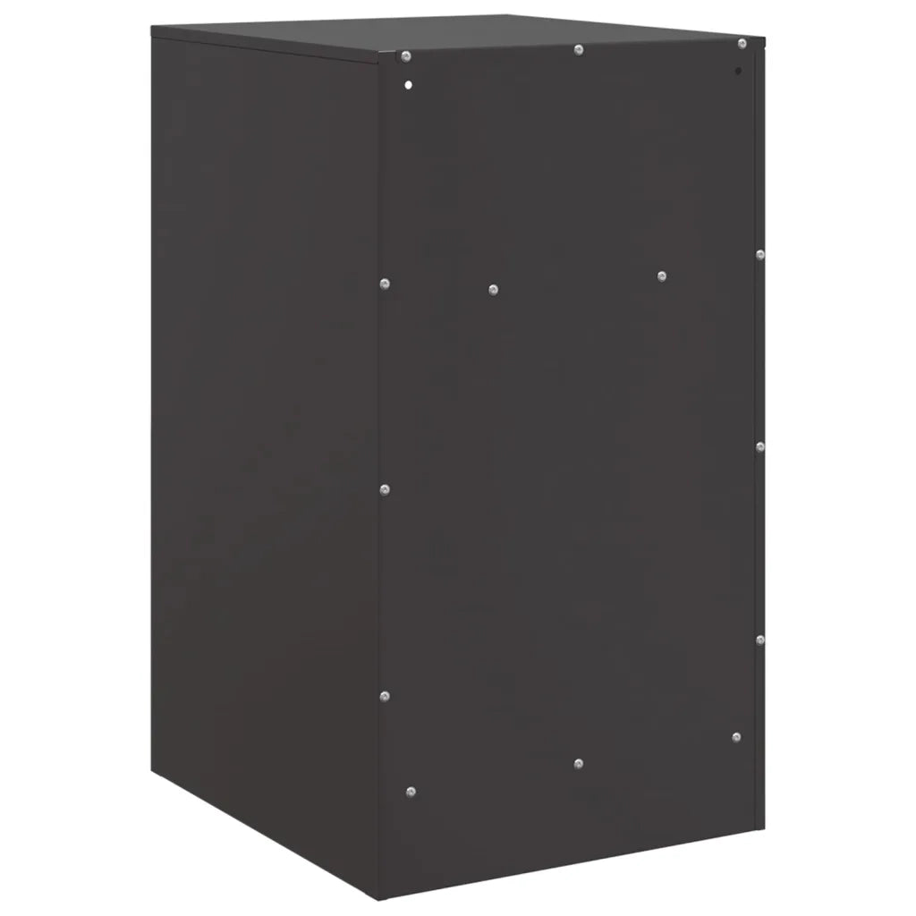 Comodini 2 pz Neri 34,5x39x62 cm in Acciaio 841764