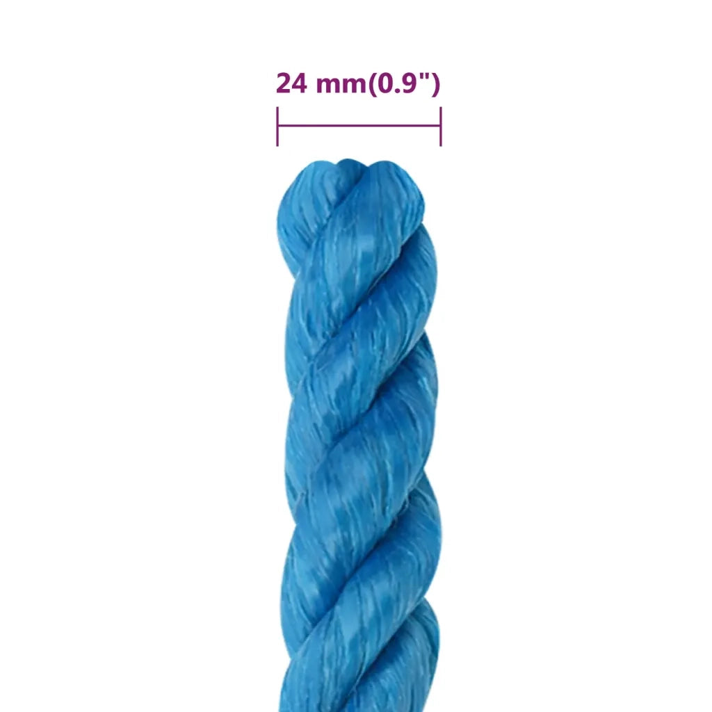 Corda da Lavoro Blu 24 mm 100 m in Polipropilene 152995