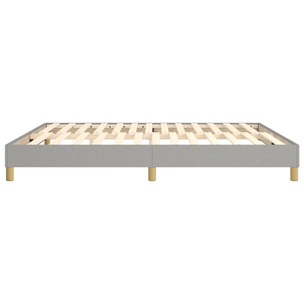 Struttura Letto a Rete a Molle-Giroletto Grigio Chiaro 160x200 cm Tessuto 850308