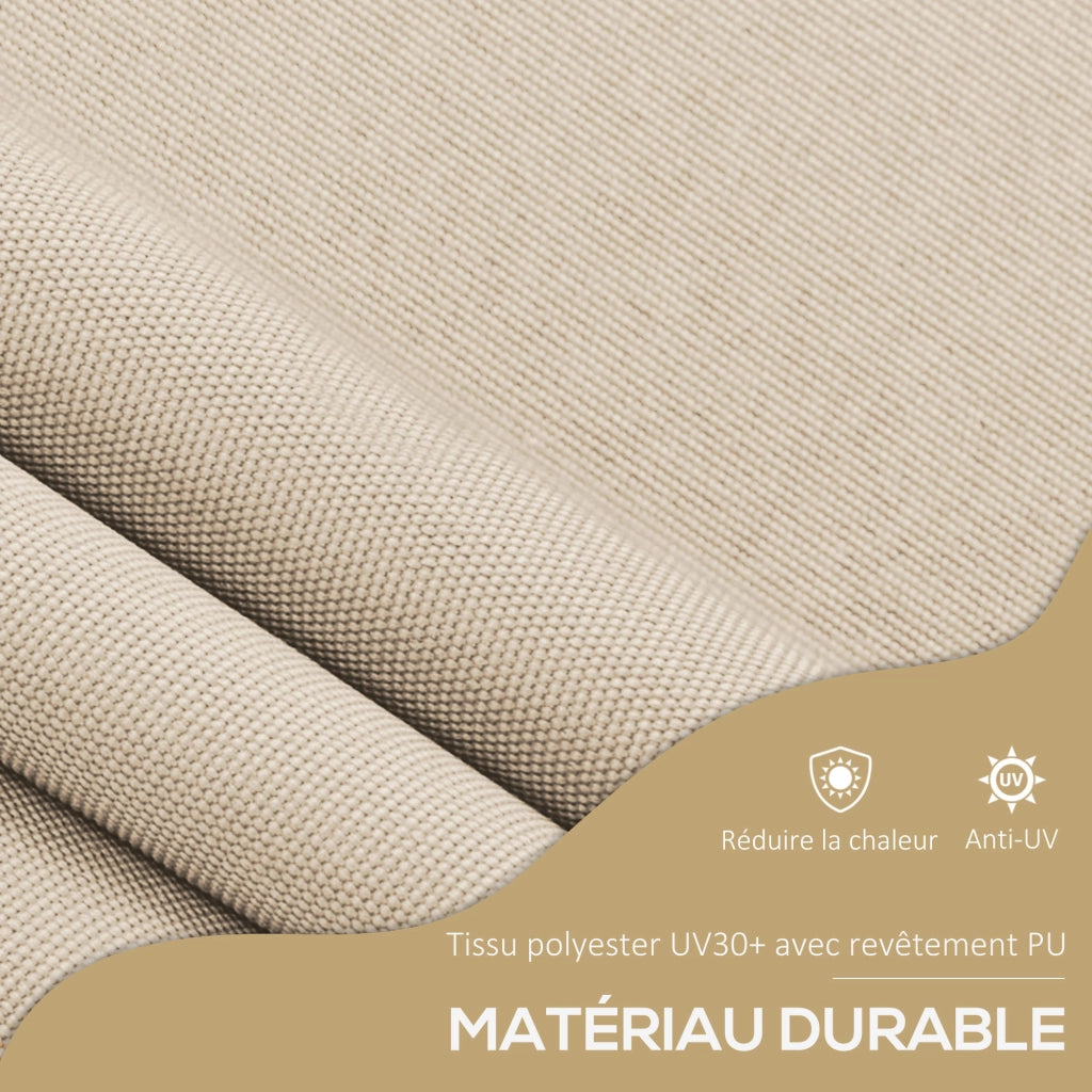 Bancarella da esterno pieghevole regolabile ¨C zephmum ¨C metallo sabbia 120x35x210 cm