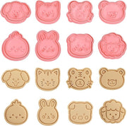 Set di 8 Forme di Cuccioli, 3D Forme di Cucchiaino in Plastica per Padelle, Fondant e Decorazione di Torta