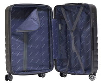 Trolley Valigia Bagaglio a Mano Rigida in ABS 4 Ruote TSA Ravizzoni Titanio Grigio