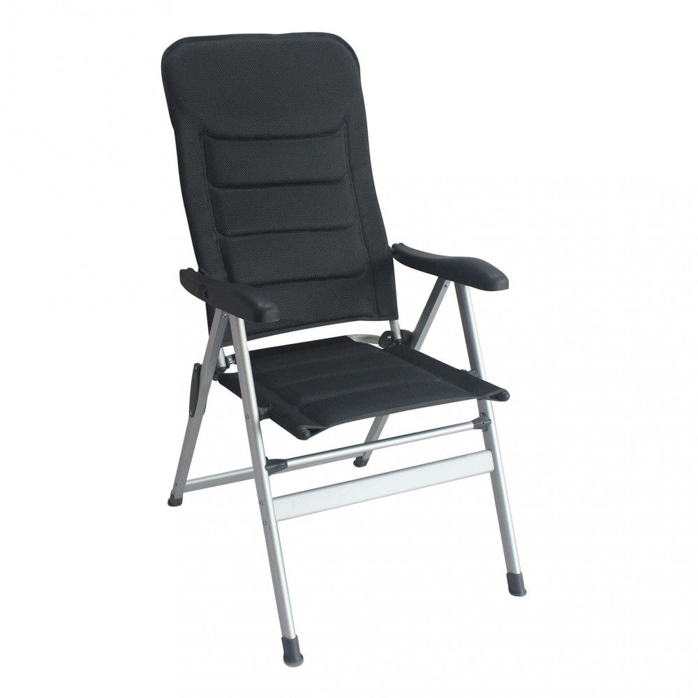 Sedia da Giardino Sardegna 76x57x118 h cm in Alluminio Grigio scuro