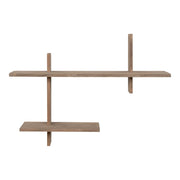 Mensola Ovada, Marrone, Legno, 15x60x44 cm