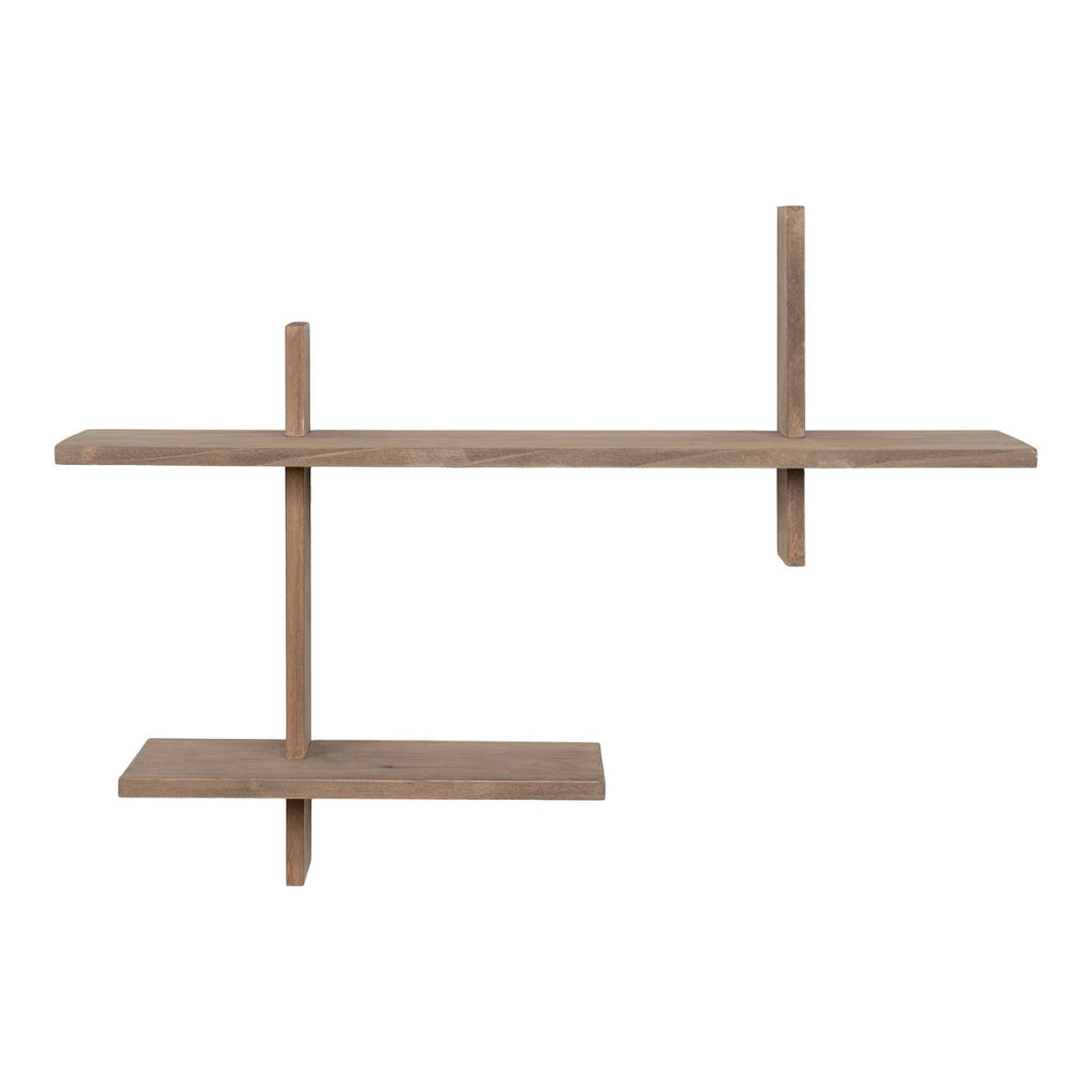 Mensola Ovada, Marrone, Legno, 15x60x44 cm