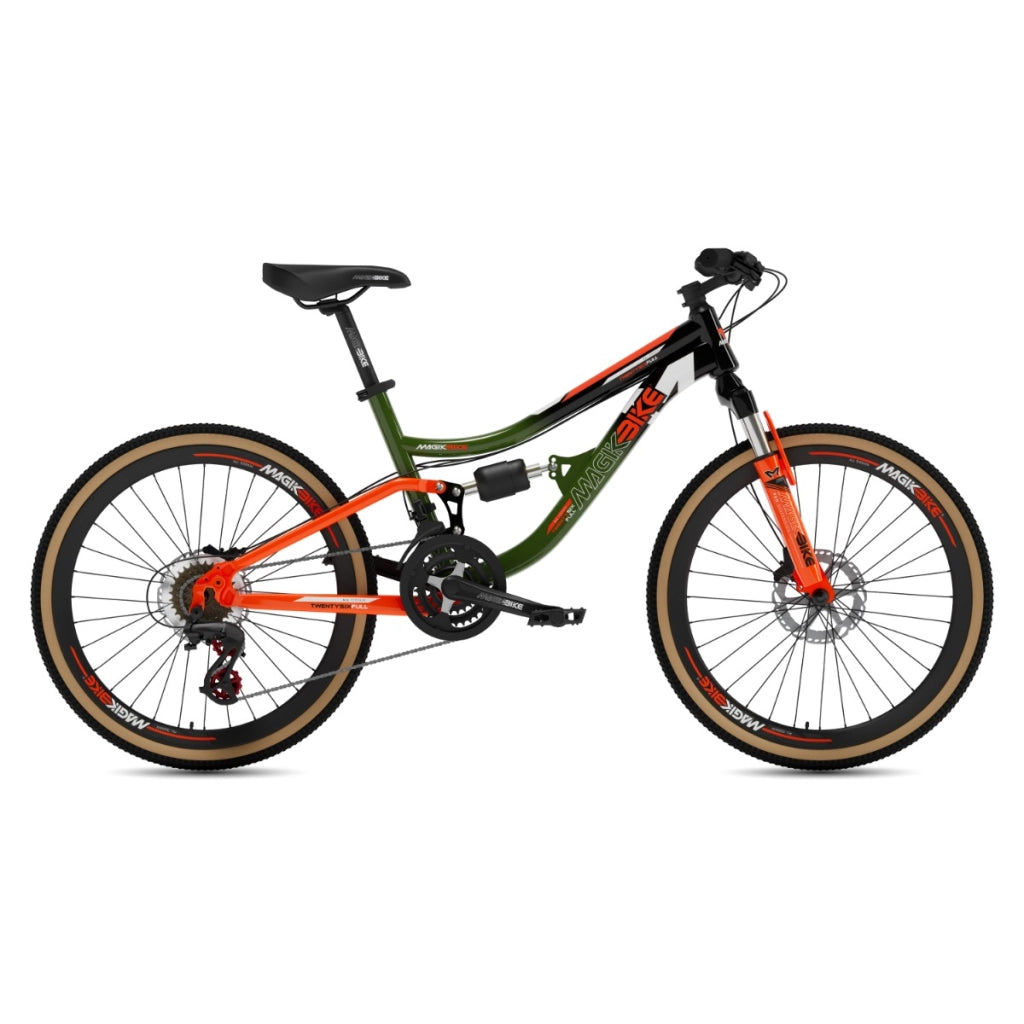 Bicicletta Ragazzo Magikbike MTB Twenty Six Full Bicolor 26" - 21V Verde/Arancio