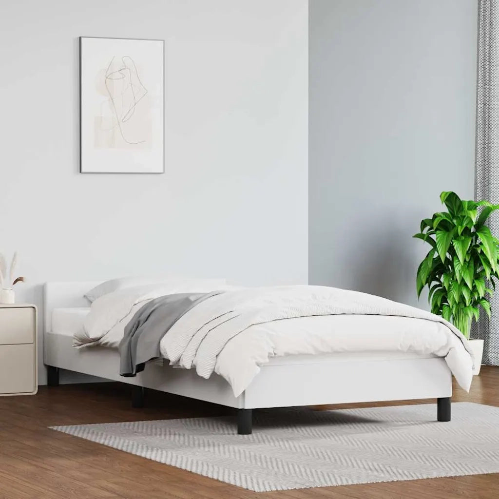 Giroletto con Testiera senza Materasso Bianco 100x200 cm 347484