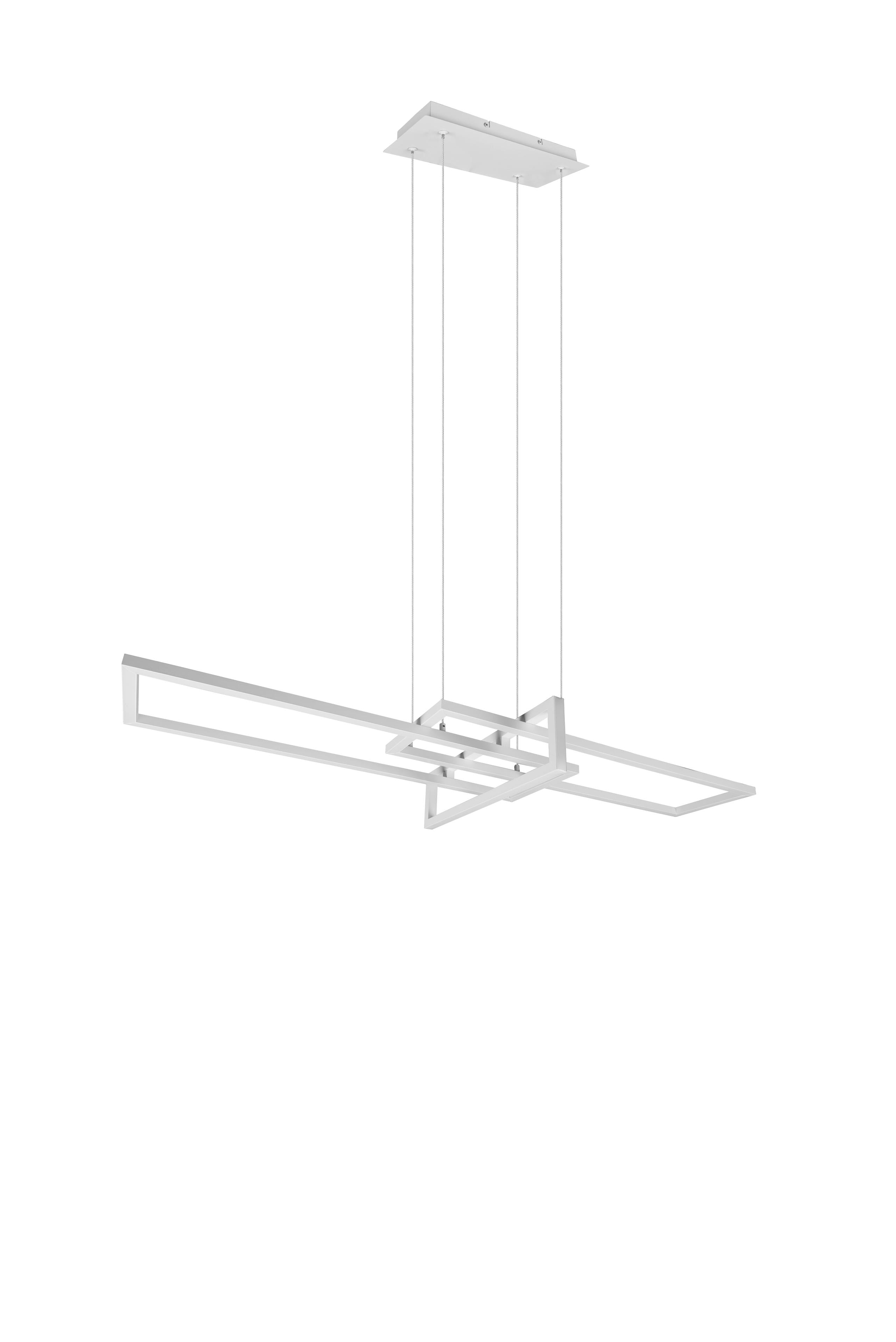 Lampada a Sospensione da Interno a Led in Metallo Bianco Opaco